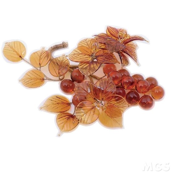 Centre de table, Petite pièce maîtresse de couleur ambre
