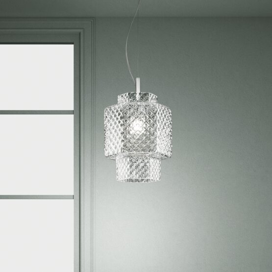 Lampe suspendue Casa Blanca, Lampe à suspension Cristal