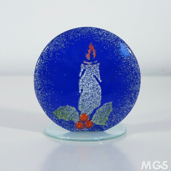 Bougeoir de noël, Bougeoir de Noël couleur bleu