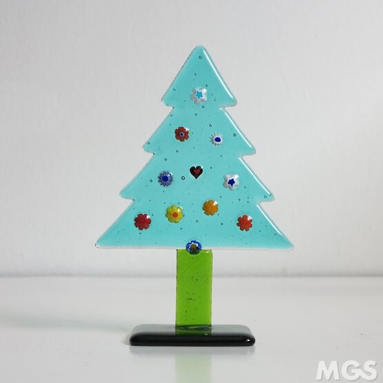 Sapin de Noël, Petit sapin de Noël de couleur bleu clair