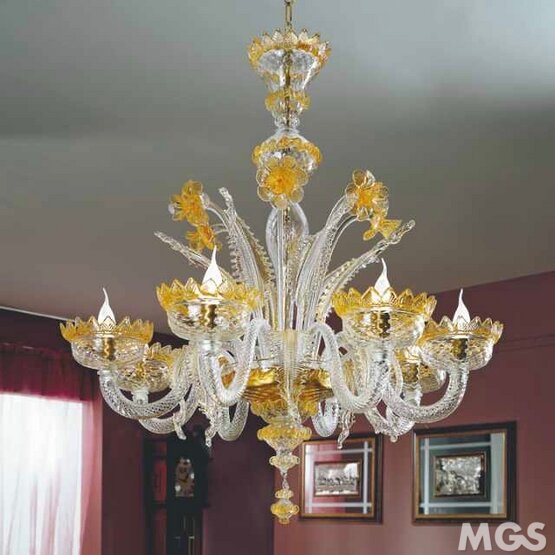 Lustre Grimani, Lustre classique en cristal et or