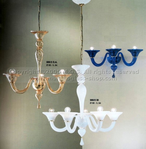 Lustre Moderne (2), Lustre blanc laiteux