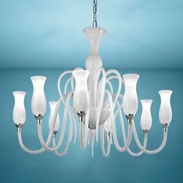 Lustre Milkwhite à douze lumières
