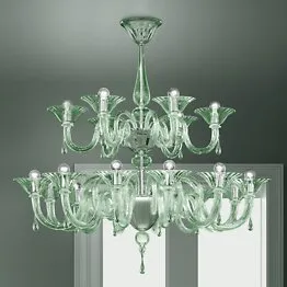 six lumières couleur vert océan