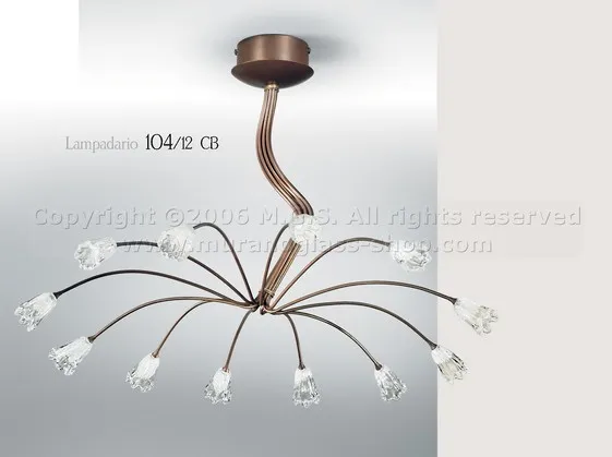 Lustre 104, Lustre en cristal et blanc