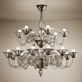 six lumières couleur fumée