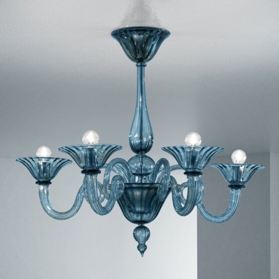 Lustre Dolfin, Cinq lumières couleur vert océan