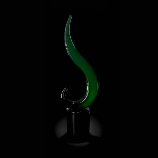 Boucle, Boucle de verre vert