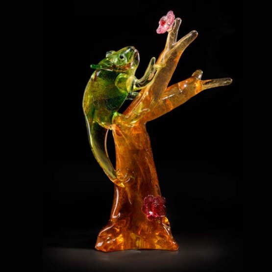 Caméléon, Caméléon sur tronc