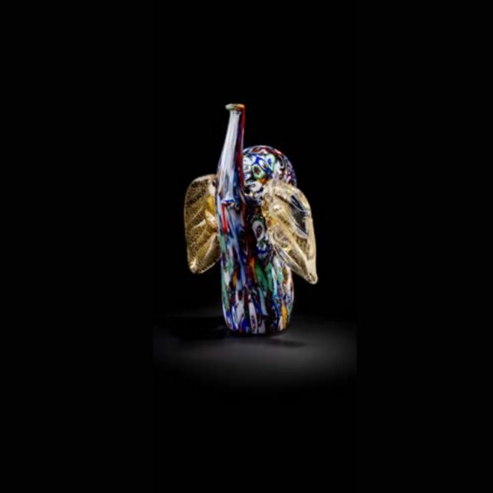 Éléphant Mini, Éléphant avec murrine et or 24 carats
