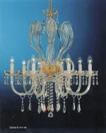 Type de Bohême lustre en cristal à huit lumières