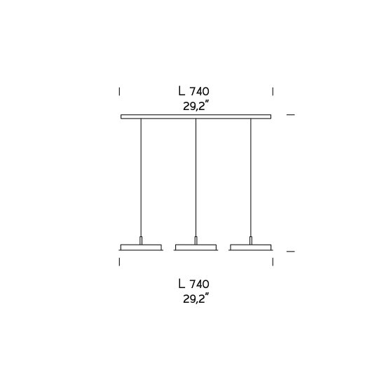 Kit linéaire pour lampes Lul, Kit Pour arrangements multiples Lul