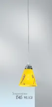 1345 MUGI suspension jaune avec murrine