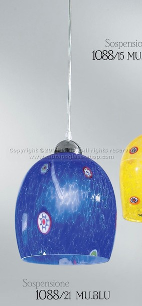 Suspension 1088, Suspension et murrine bleu