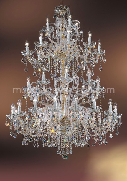 Lustre lumineux Bohême, Type de Bohême lustre en cristal