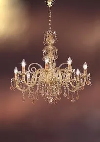 Bohemian décor ambre lustre de type pendagliera nationale
