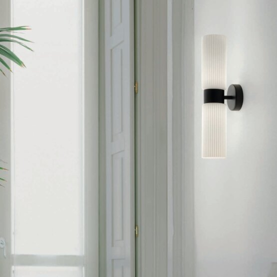 Applique murale Corinthe, Applique en Blanc lait