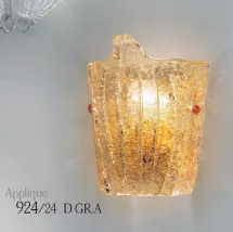Applique avec graniglia ambre
