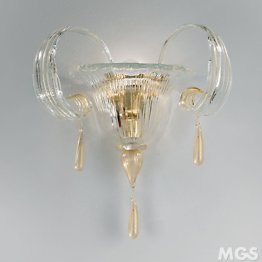 Cristal appliques en or 24 carats décoration