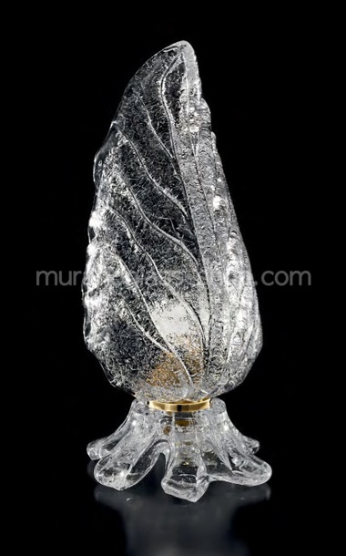 Lampes de table série Murano 919, Lampe de table en cristal et or 24k