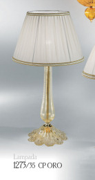 Lampe de table en cristal décoration or 24k