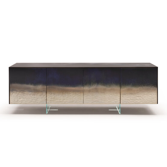 Buffet Frammenti, Buffet contemporain fabriqué à la main aux formes simples