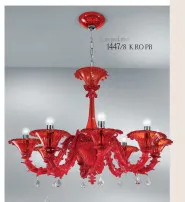 Lustre noir à huit lumières