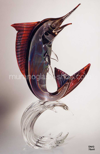 Poissons Marlin, Marlin calcédoine de verre de poisson