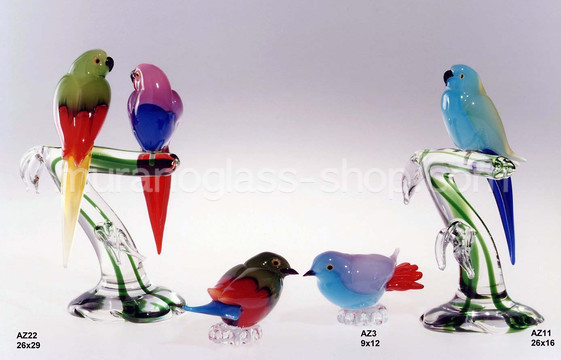 Perroquets sur une branche, Budgie sur la branche