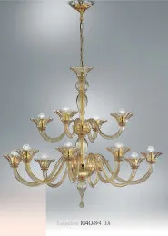 Lumières lustre de cristal à vingt