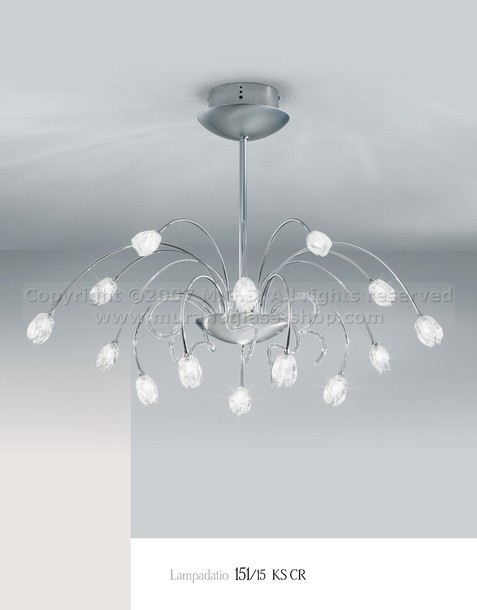 Lustres série 151, Lustre moderne à neuf lumières