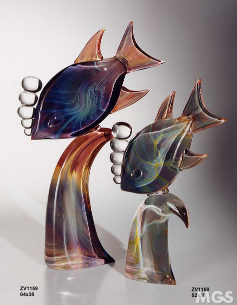 Les poissons avec des bulles, poissons Stylisé avec des bulles