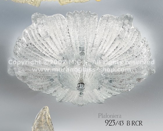 Série plafond 923, Plafonnier avec verre de rosée